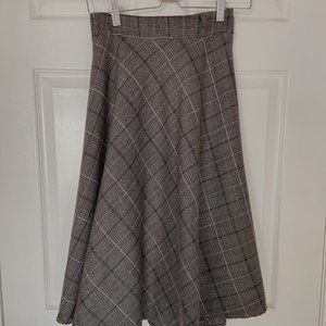 plaid dress midi